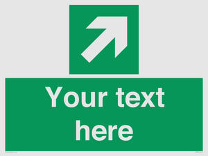 Custom Arrow Top Right Sign